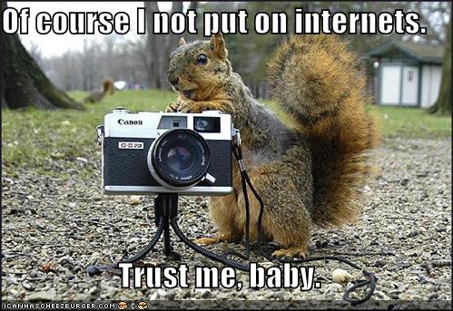 Squirrel won't upload pictures