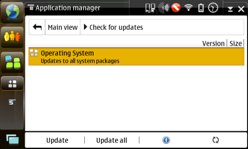 Improved: now OS updates through apt